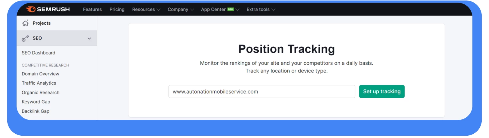 Semrush Position Tracking