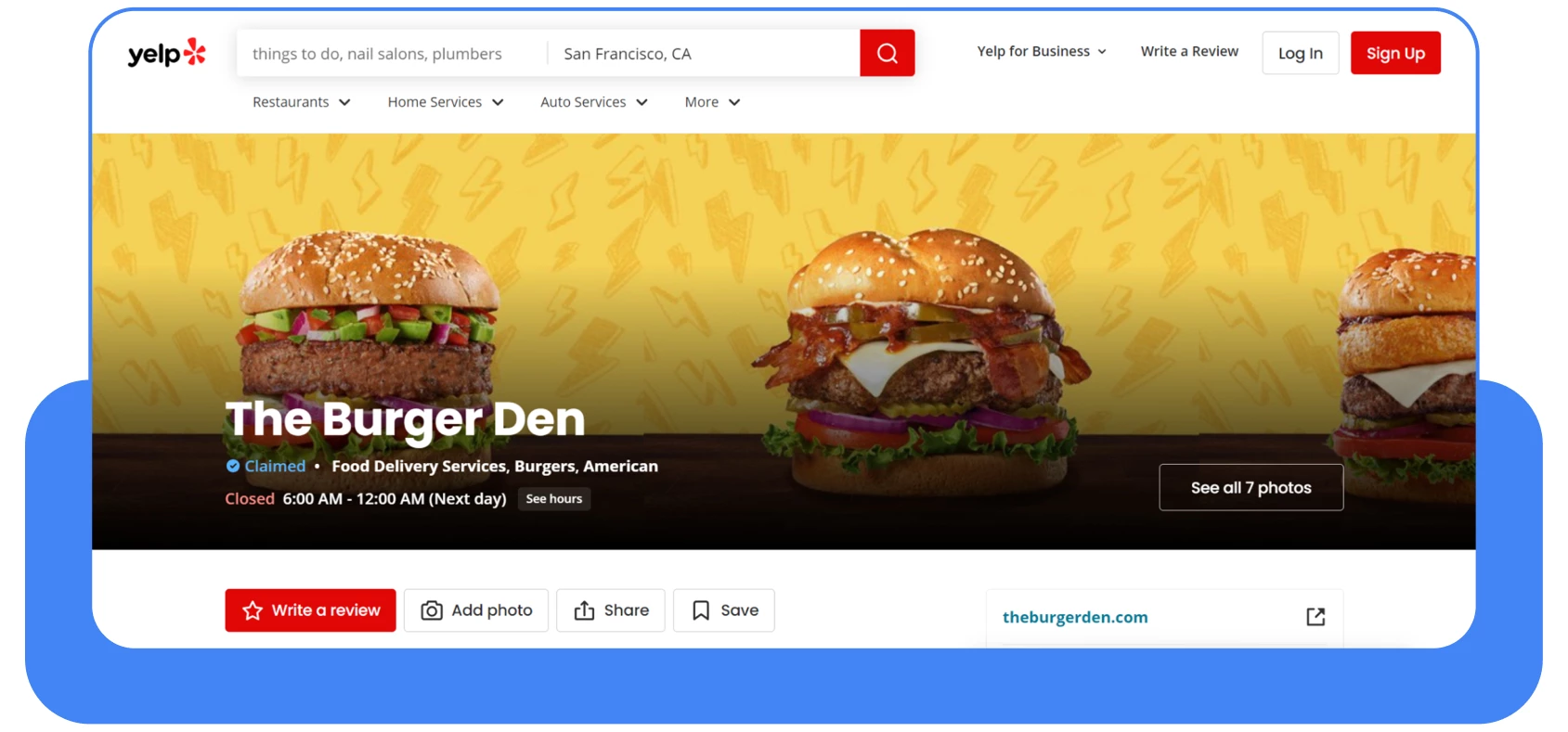 Yelp The Burger Dan